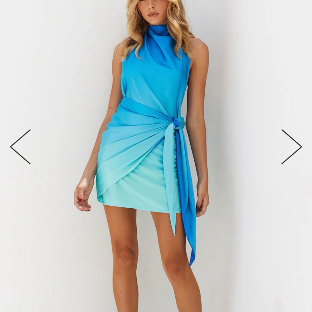 Hello Molly Halter Open Back Dress